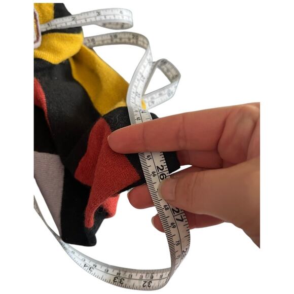 Viola pull on sweater skirt thick wool angora cashmere blend colorful stripe med - Picture 5 of 5